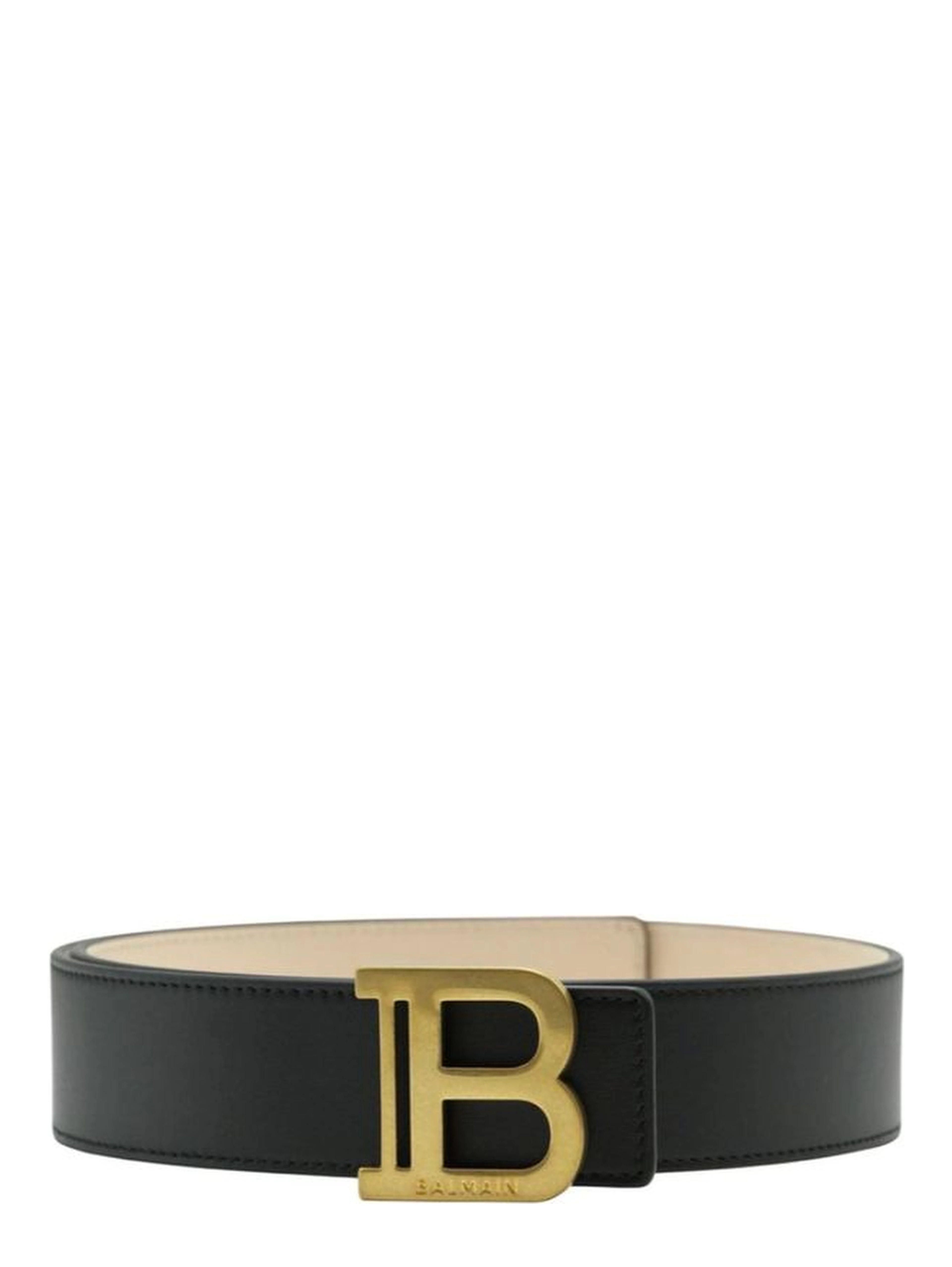 Black Leather Regular Belt