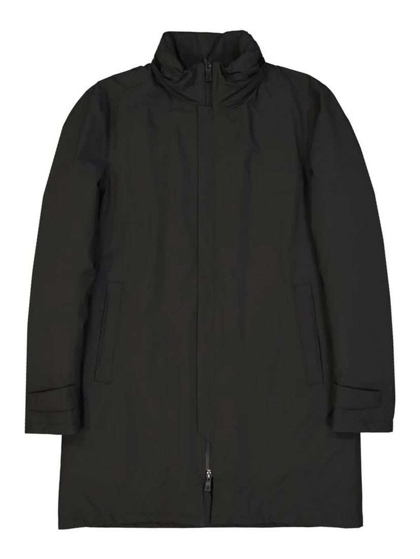 Gray Polyester Coat