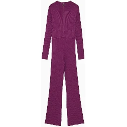 Purple Viscose Jumpsuit