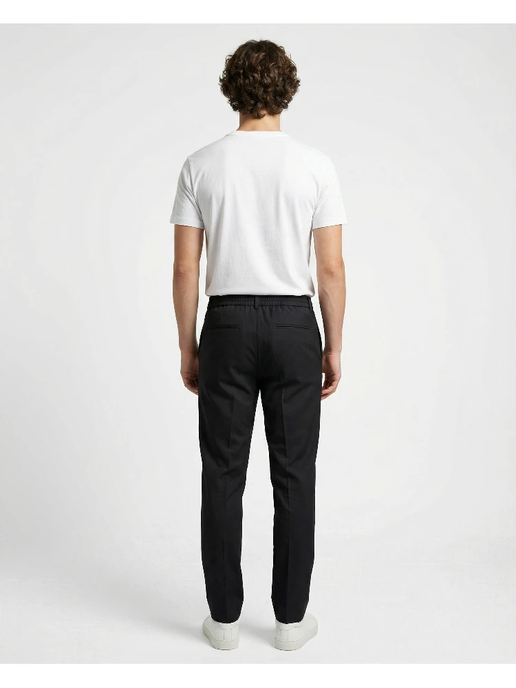 Navy Blue Wool Casual Pants alternative
