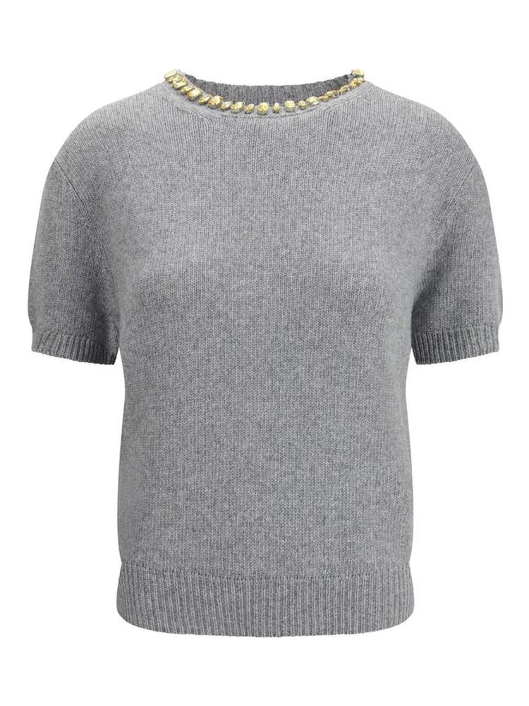 Gray Fleece Wool Sweatshirt