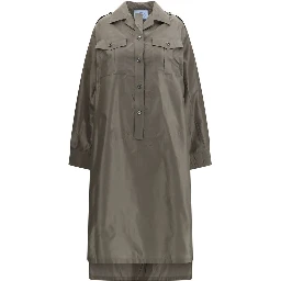 Bicolor Silk Casual Dress