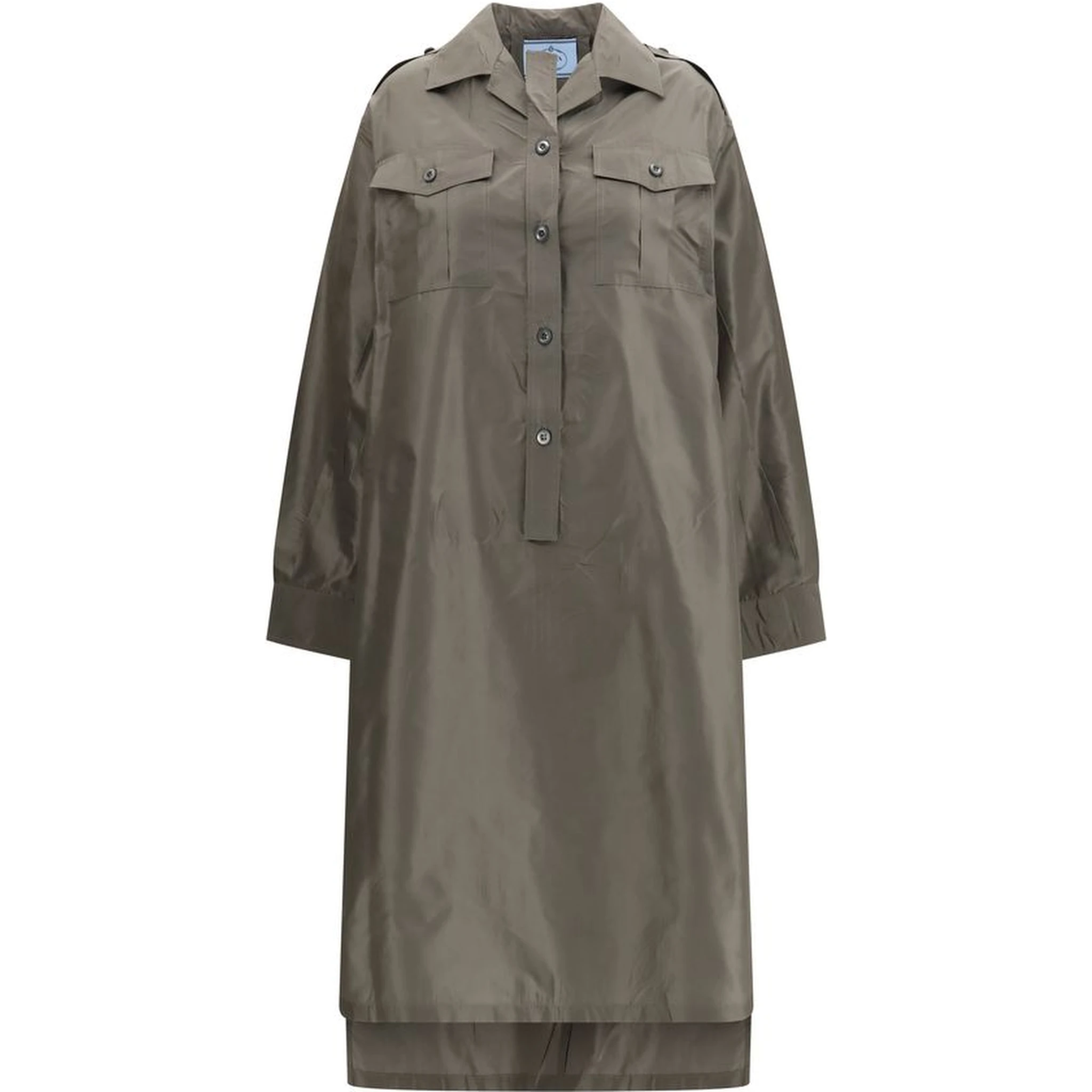 Bicolor Silk Casual Dress
