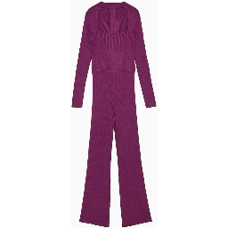 Purple Viscose Jumpsuit