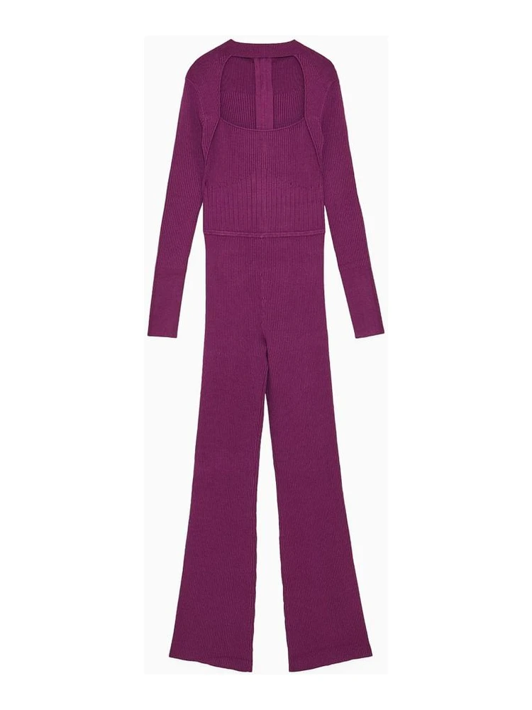 Purple Viscose Jumpsuit alternative