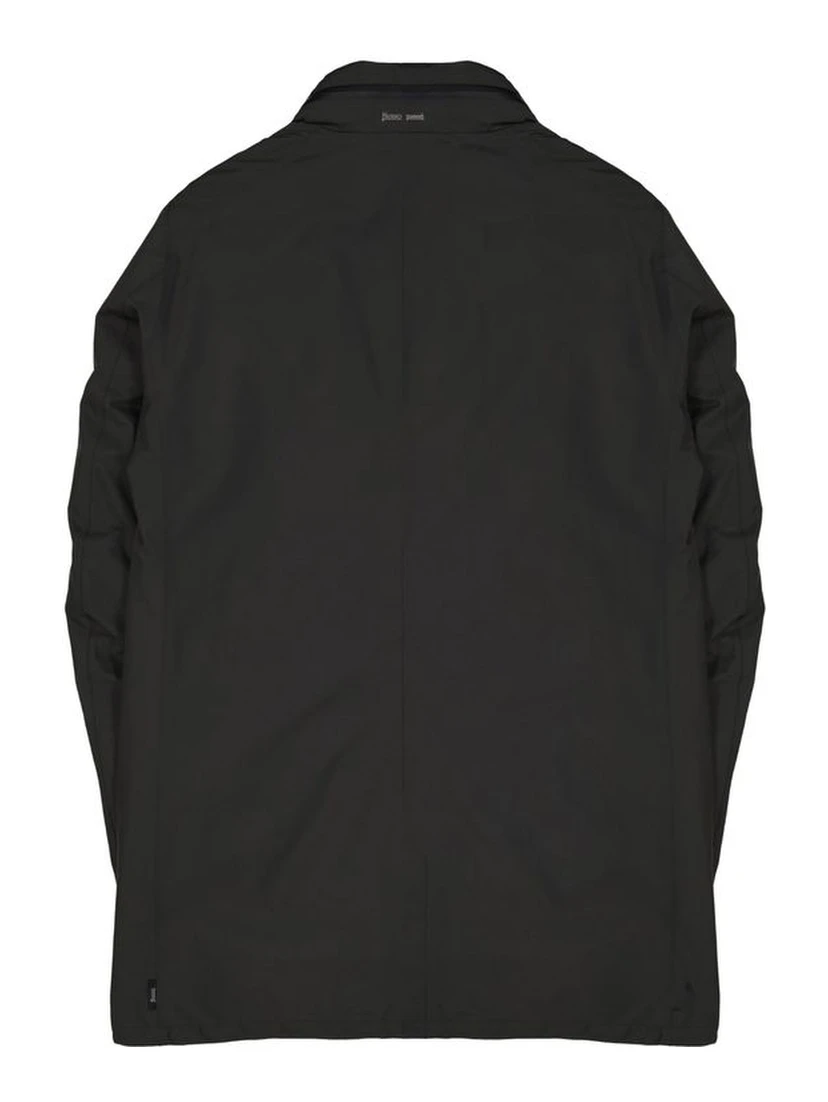 Gray Polyester Coat
