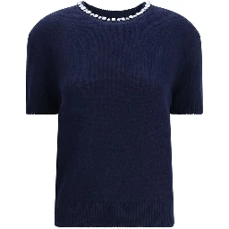 Blue Fleece Wool Sweatshirt
