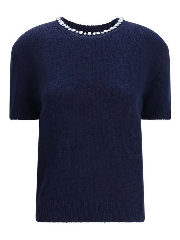 Blue Fleece Wool Sweatshirt