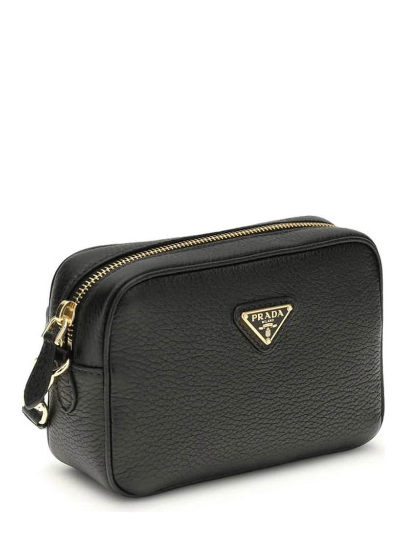 Black Calf Leather Bos Taurus Shoulder Bag