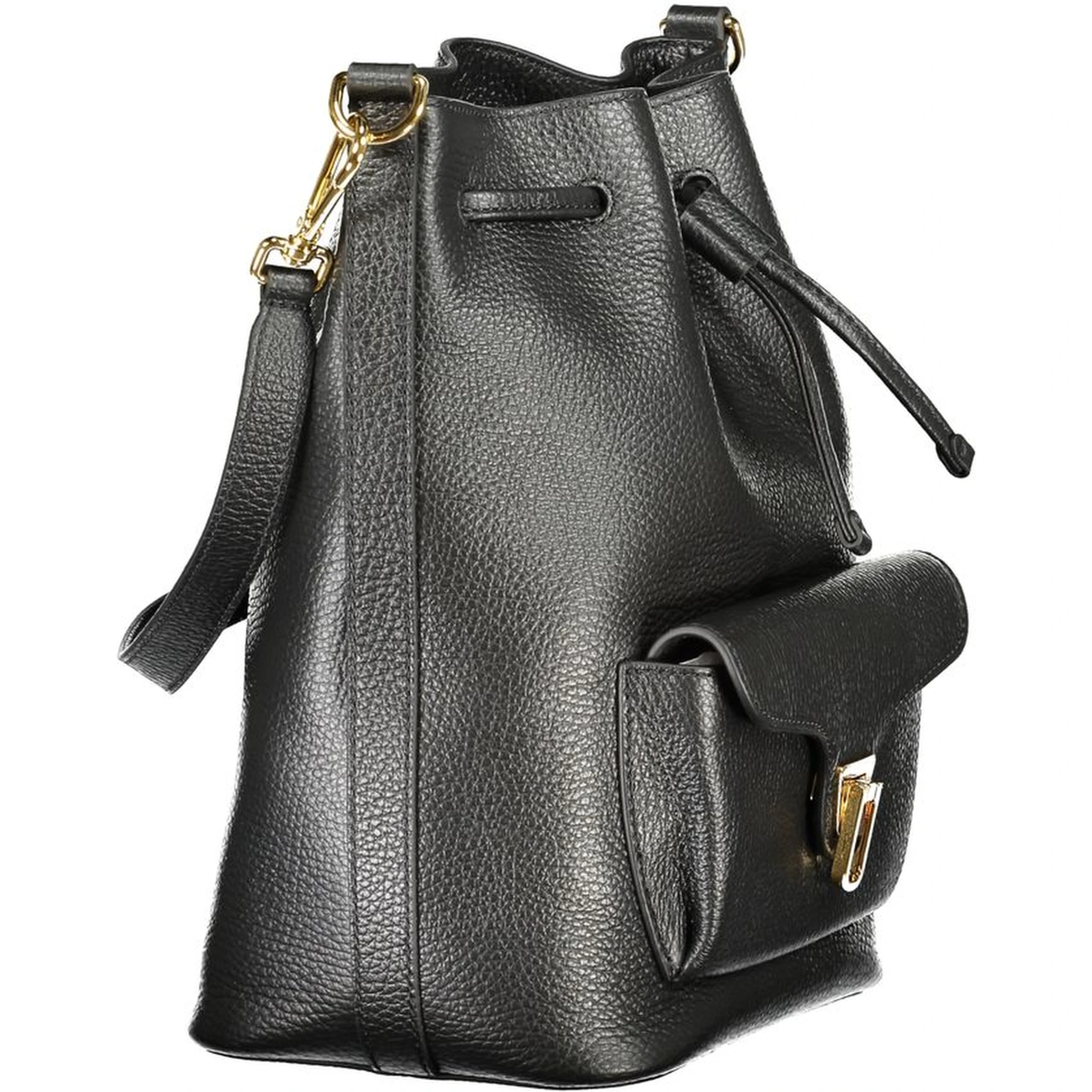Black Leather Women Handbag