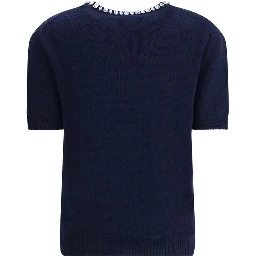 Blue Fleece Wool Sweatshirt