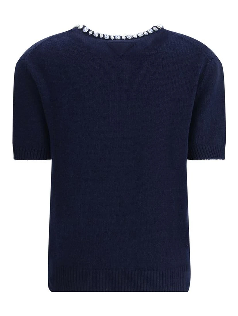 Blue Fleece Wool Sweatshirt