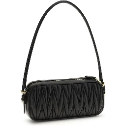 Black Calf Leather Bos Taurus Shoulder Bag