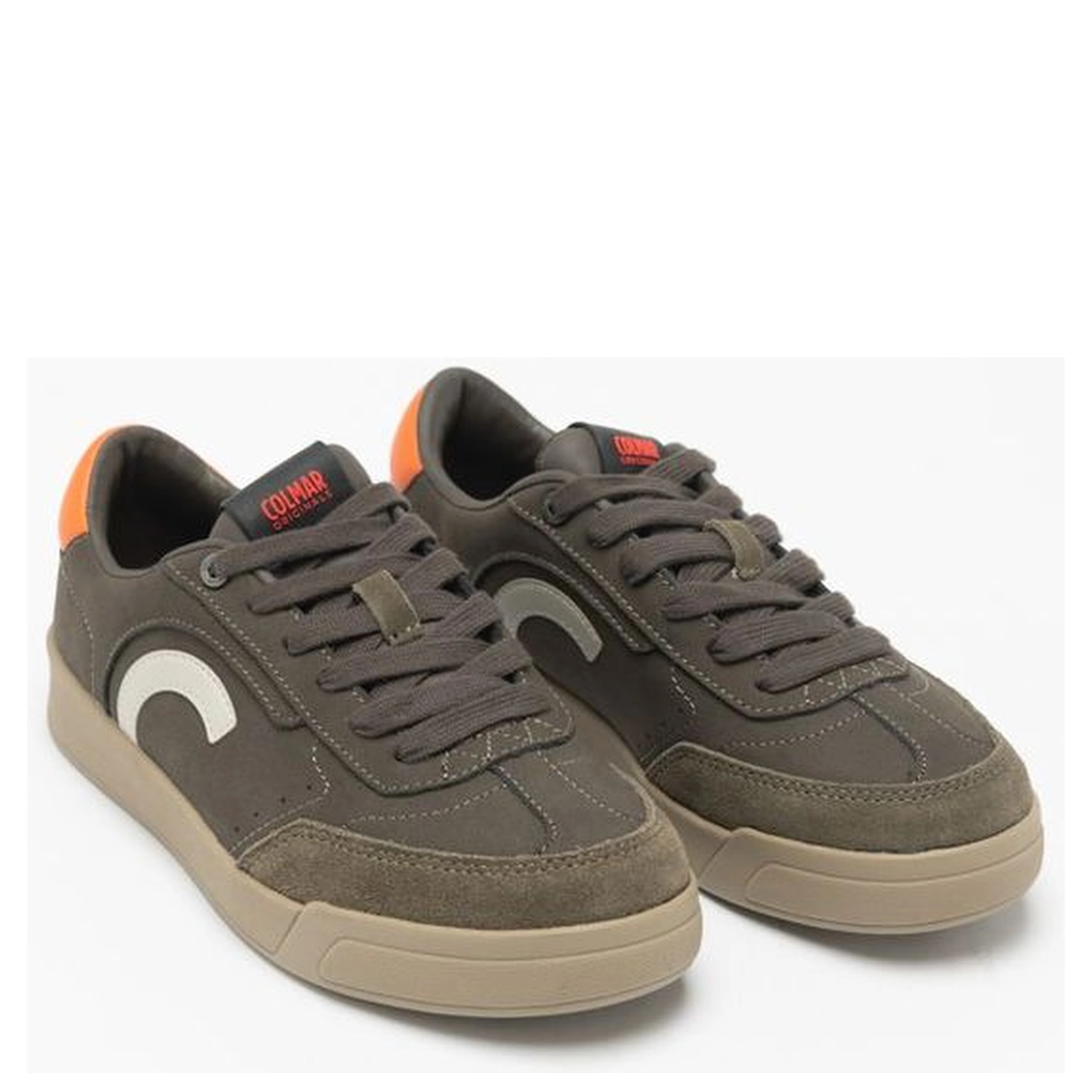 Bicolor Leather Low Top Sneakers
