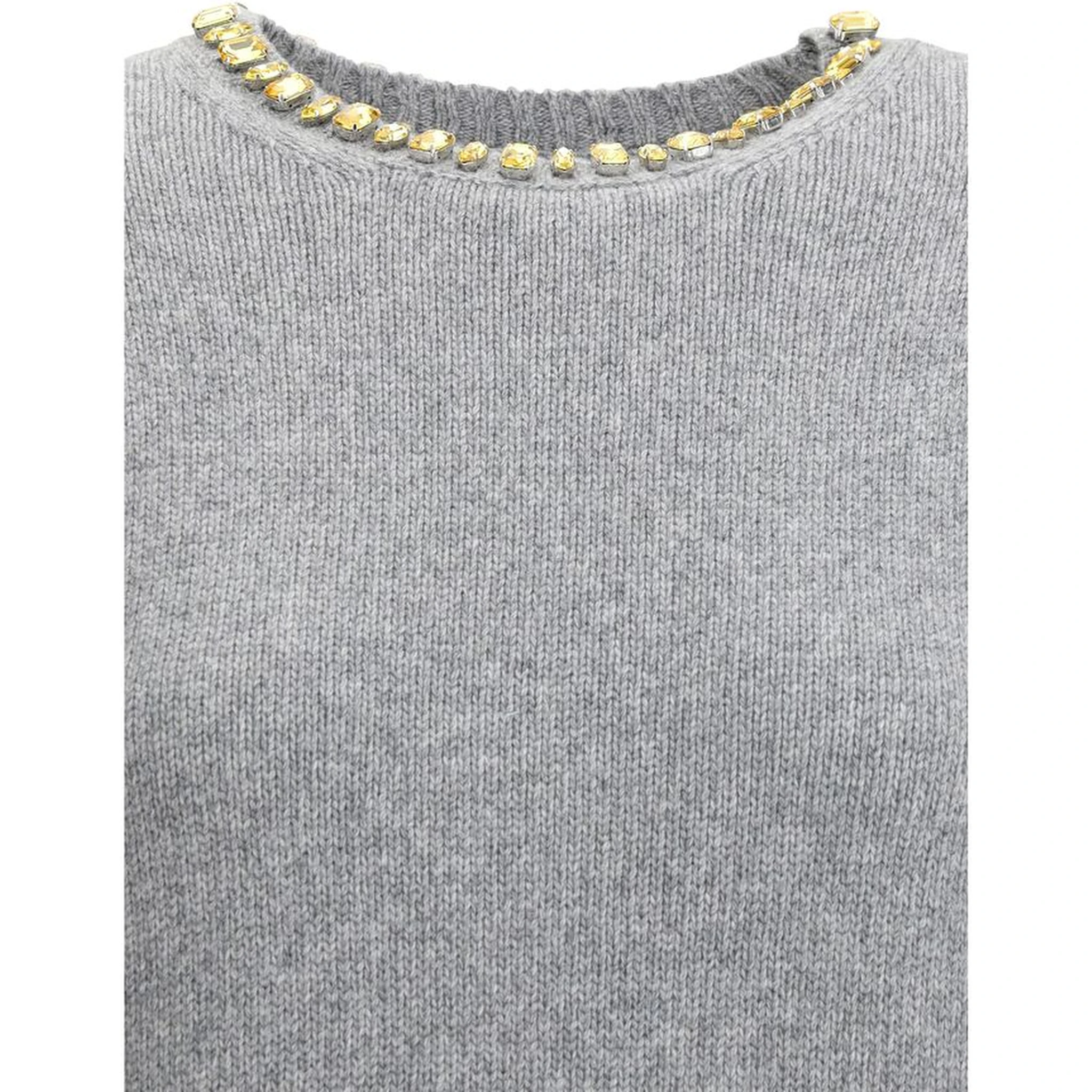 Gray Fleece Wool Sweatshirt