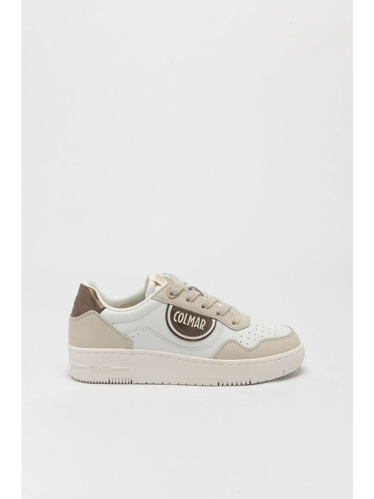 Bicolor Leather Low Top Sneakers