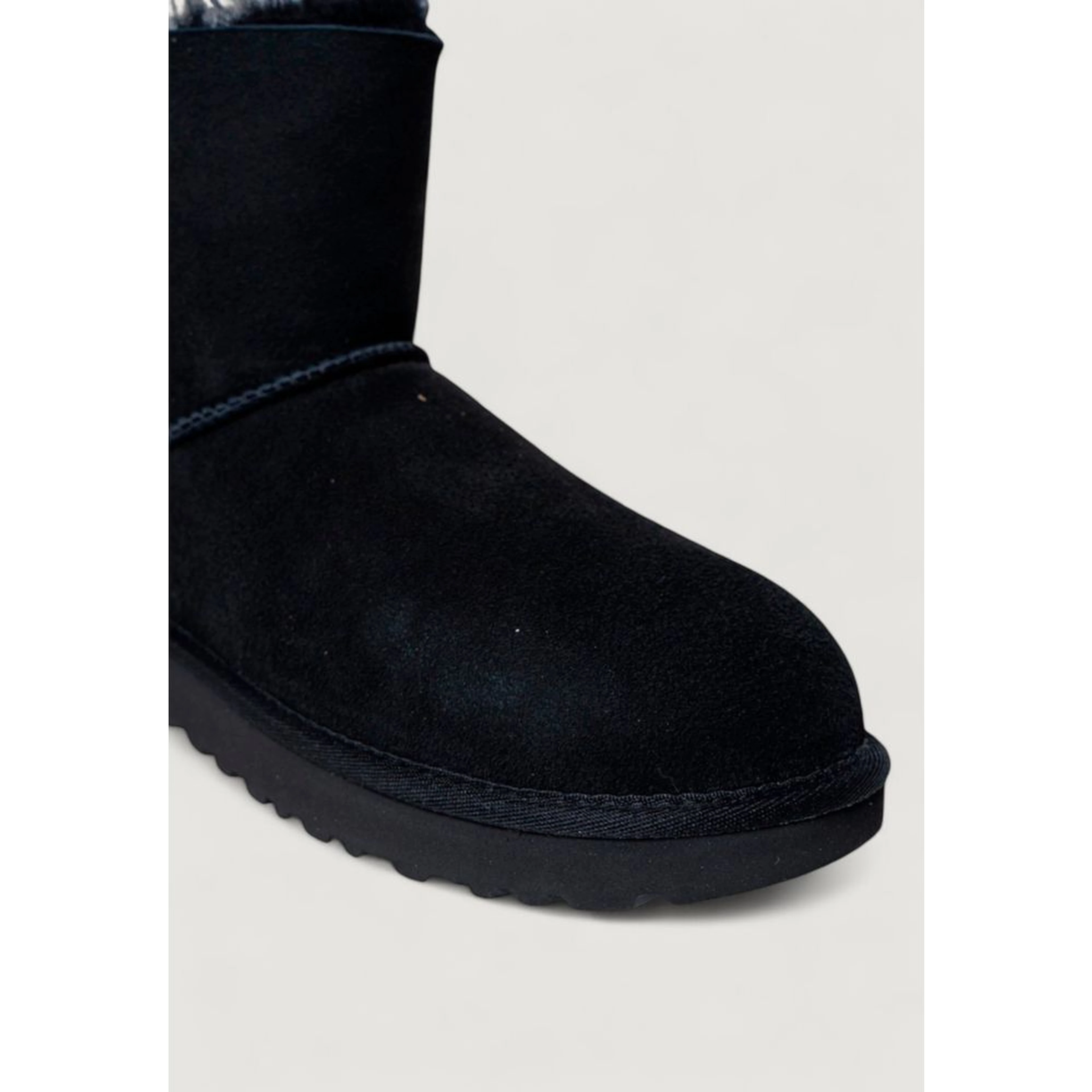Black Suede Leather Ankle Boots