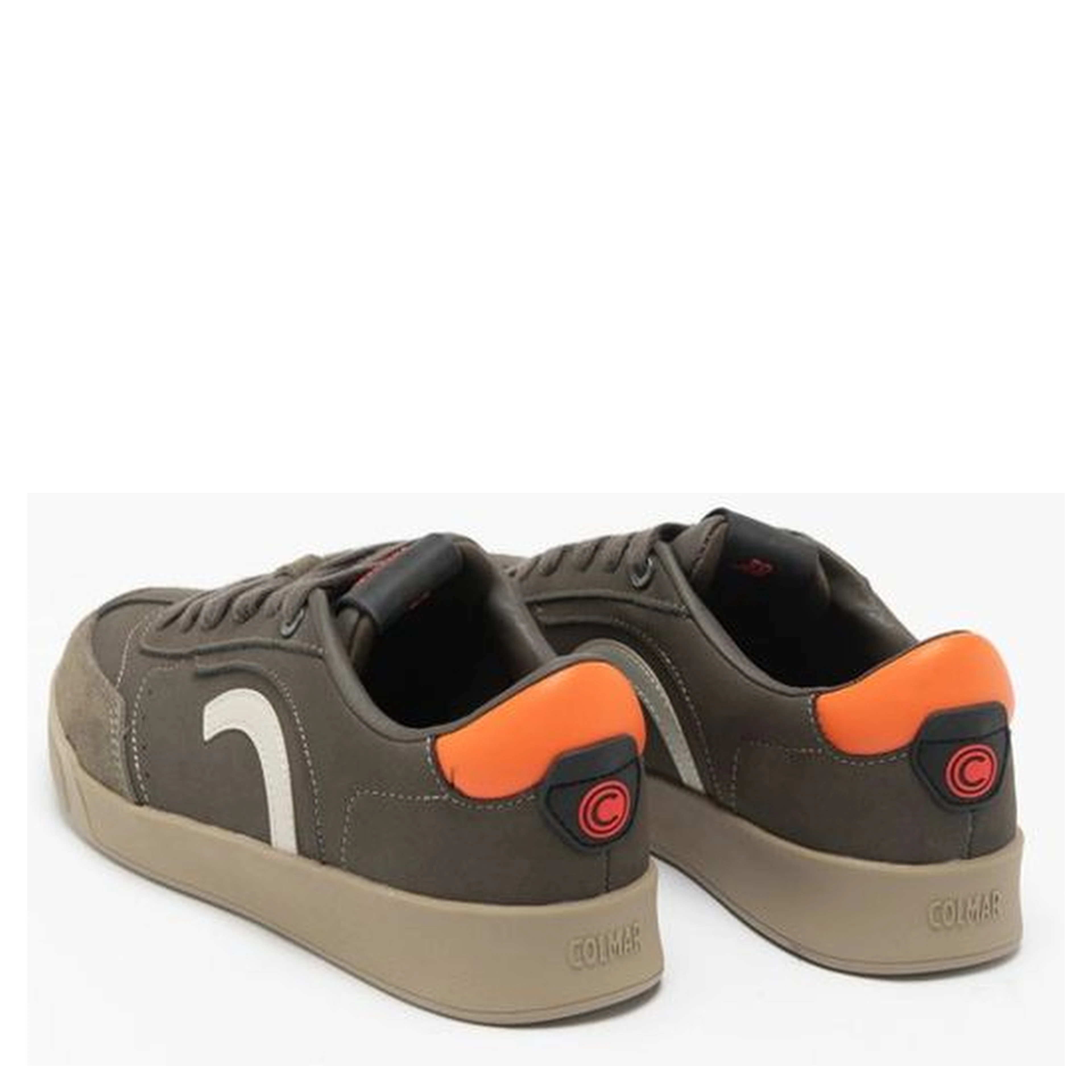 Bicolor Leather Low Top Sneakers