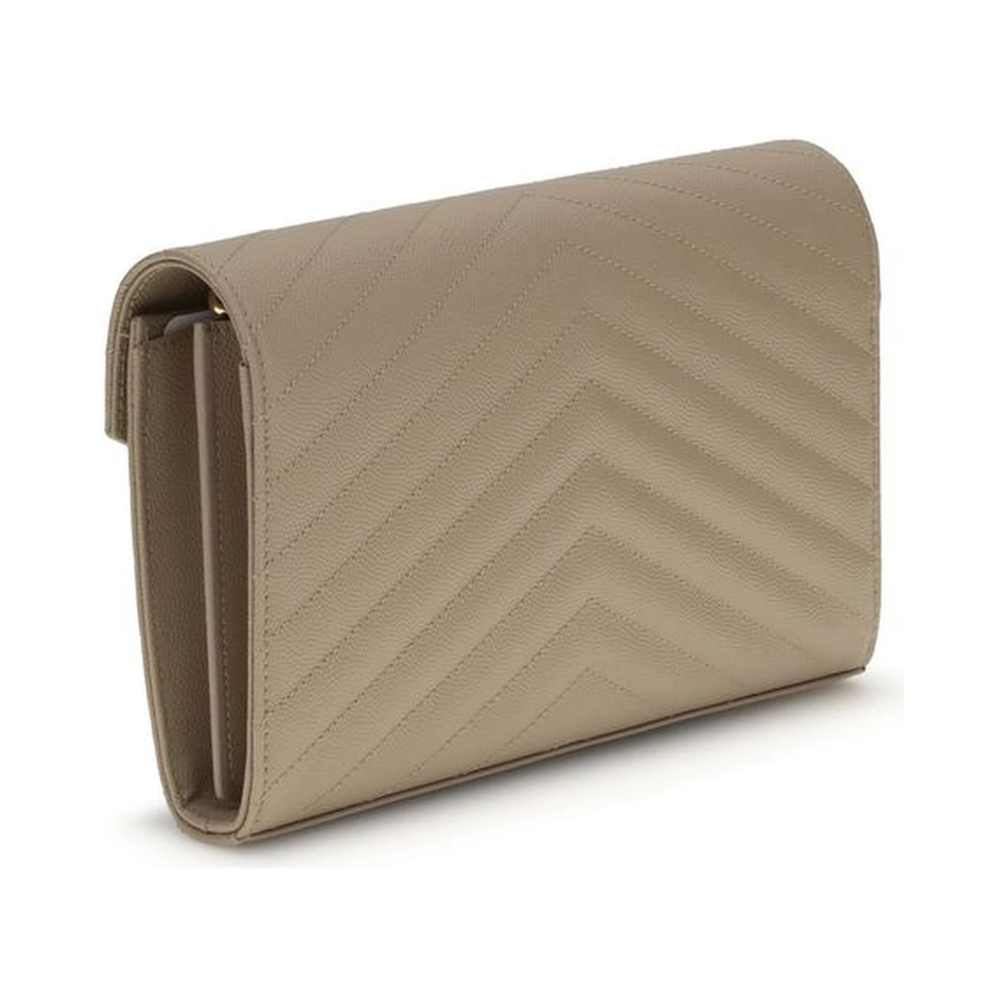 Beige Calf Leather Bos Taurus Shoulder Bag