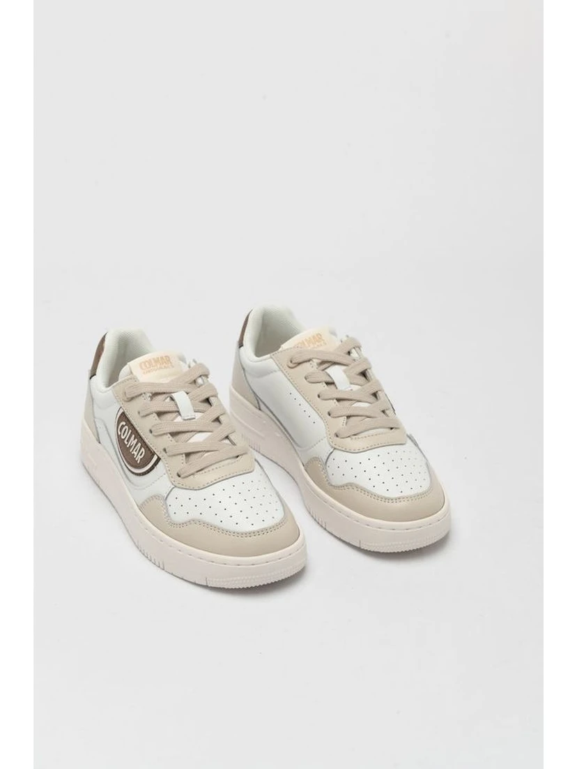 Bicolor Leather Low Top Sneakers