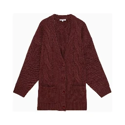 Purple Marabou Cardigan