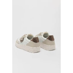 Bicolor Leather Low Top Sneakers