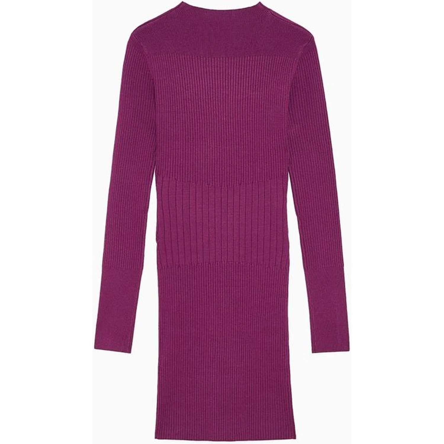 Purple Viscose Casual Dress