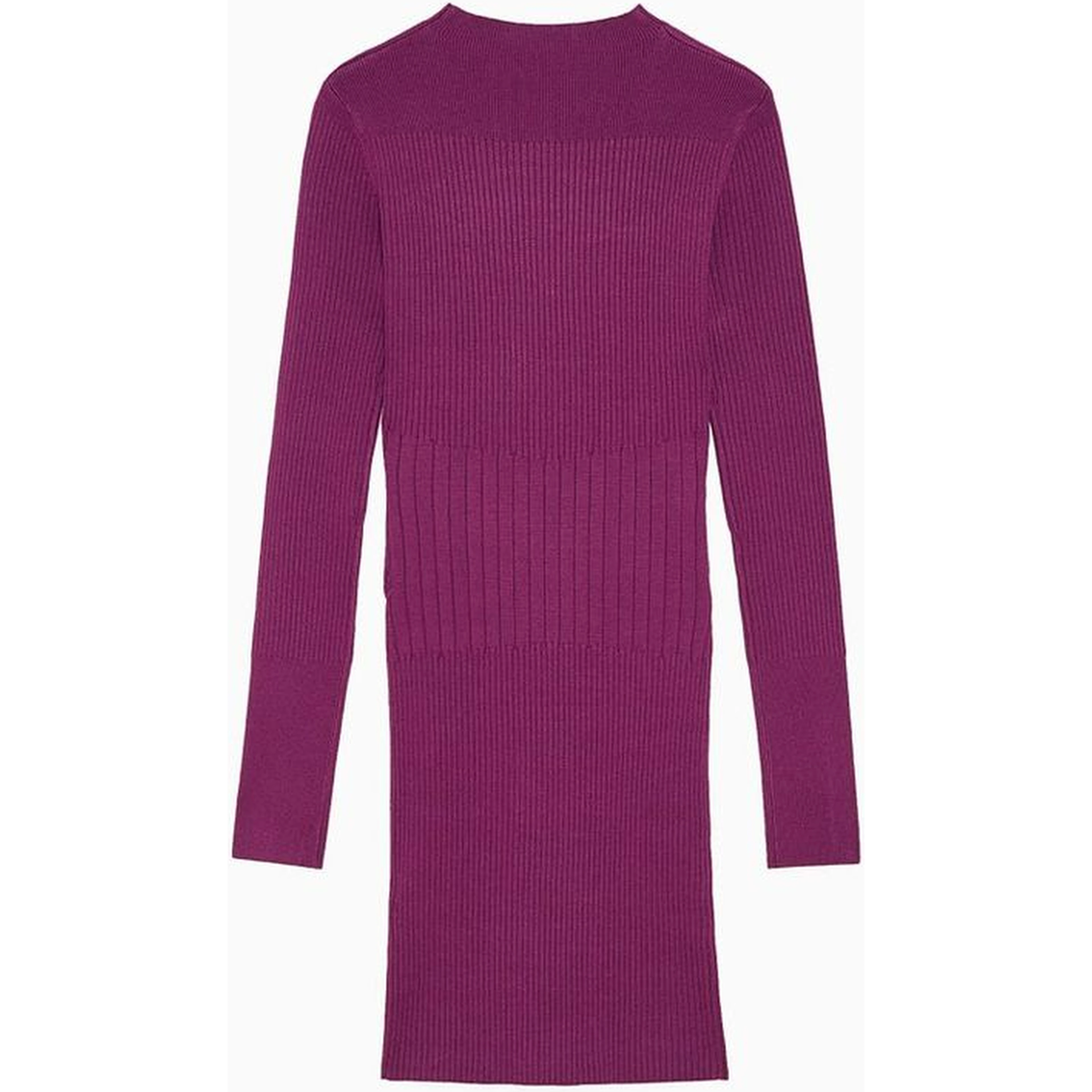 Purple Viscose Casual Dress