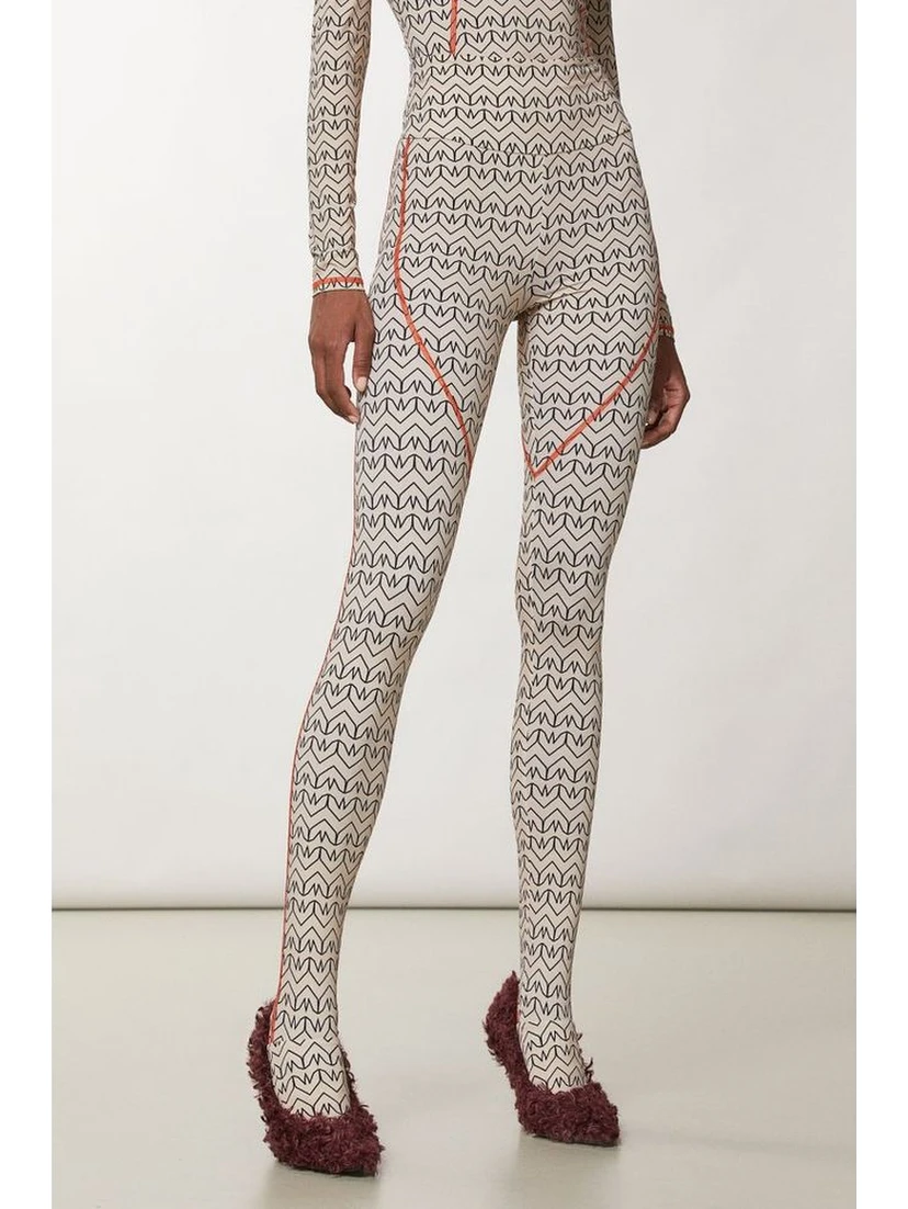 Bicolor Polyamide Athletic Pants