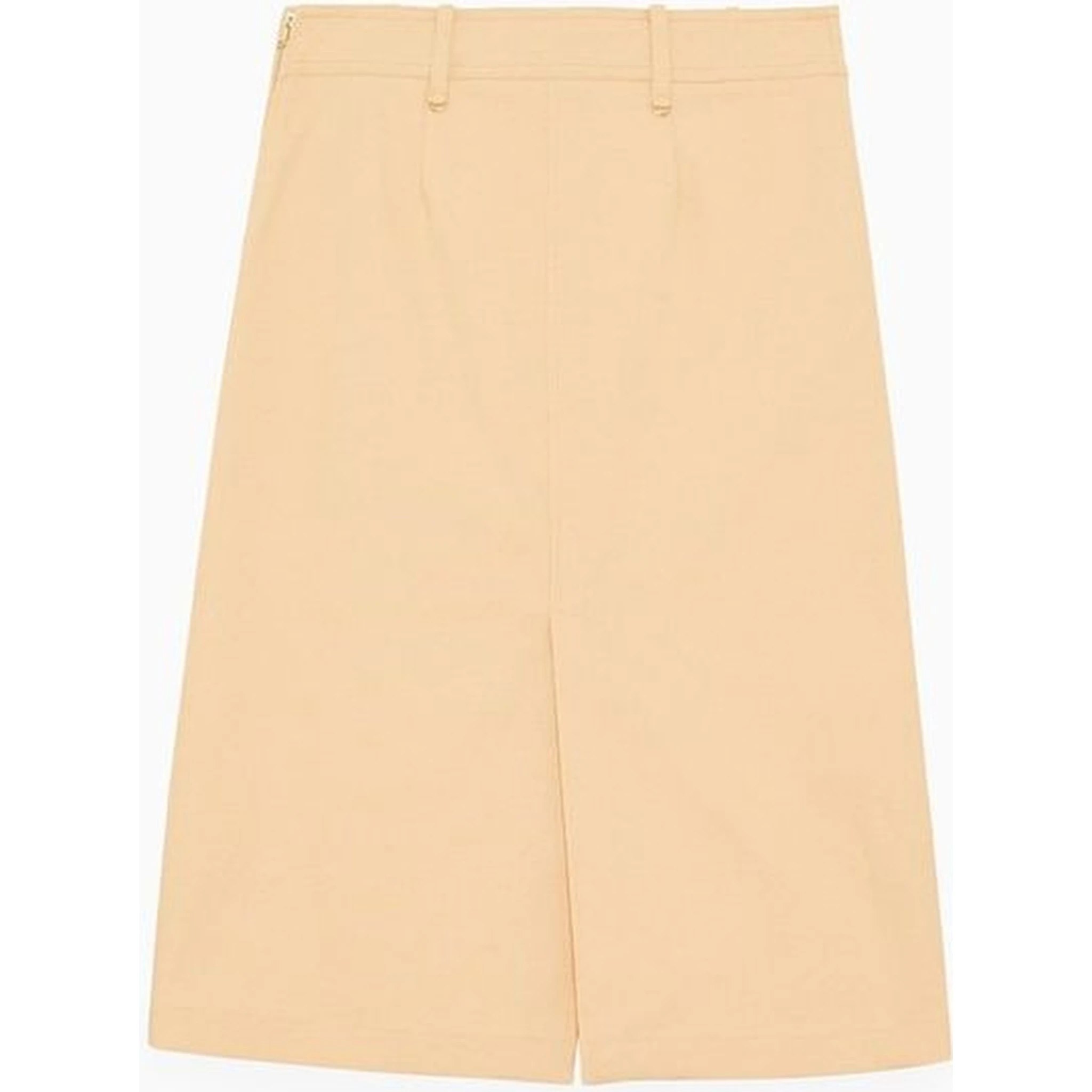 Pink Cotton Midi Skirt