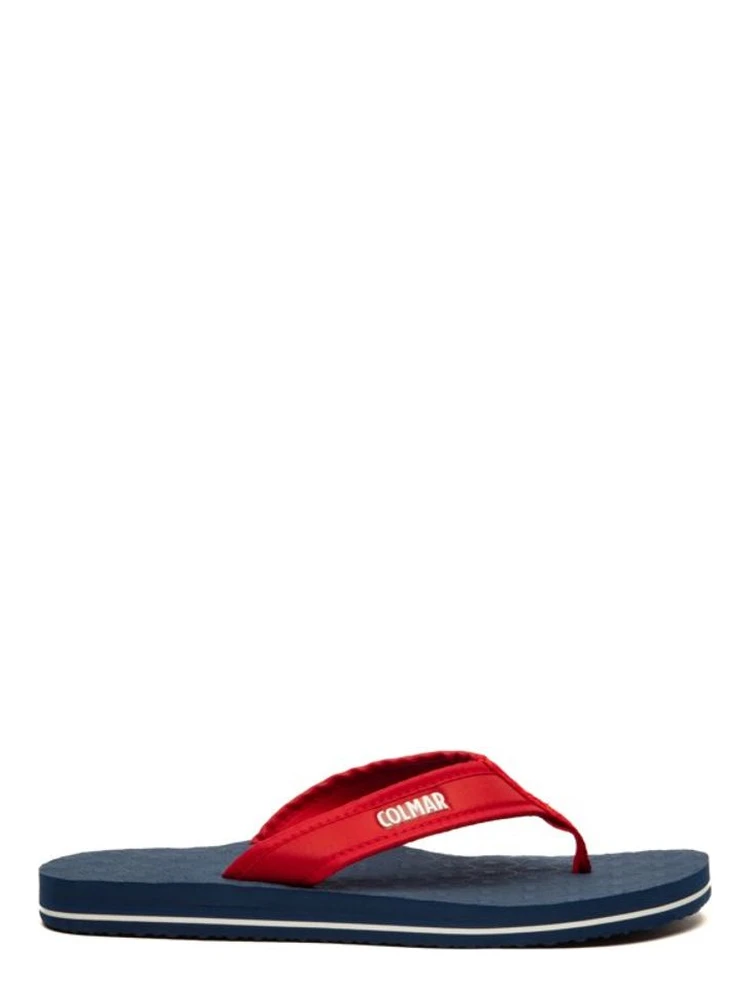 Multicolor Polyester Flip-Flop Sandals