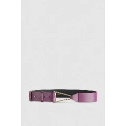 Purple Calfskin Regular Belt