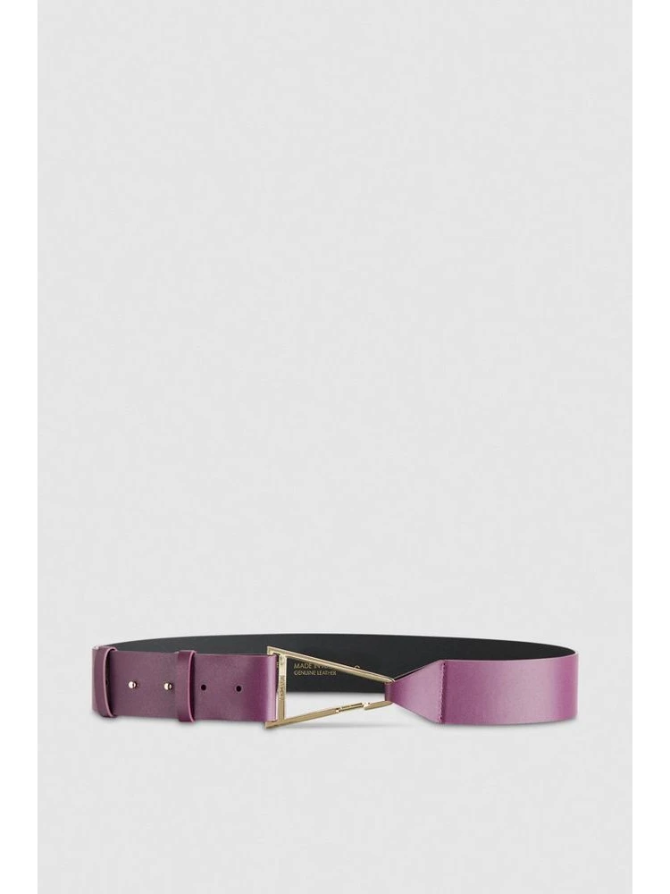 Purple Calfskin Regular Belt