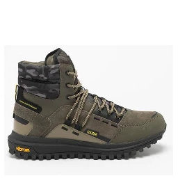 Green Leather Ankle Boots