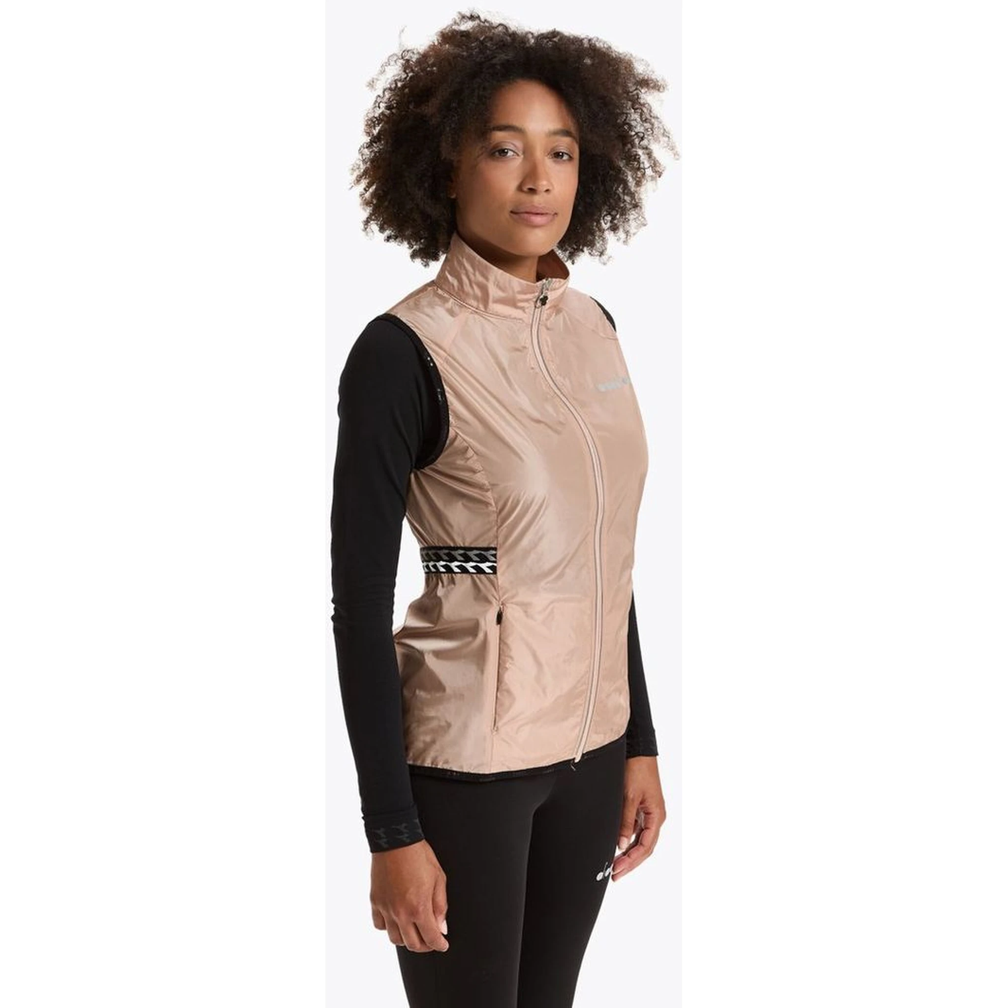 Pink Polyamide Waistcoat