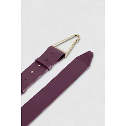Purple Calfskin Regular Belt