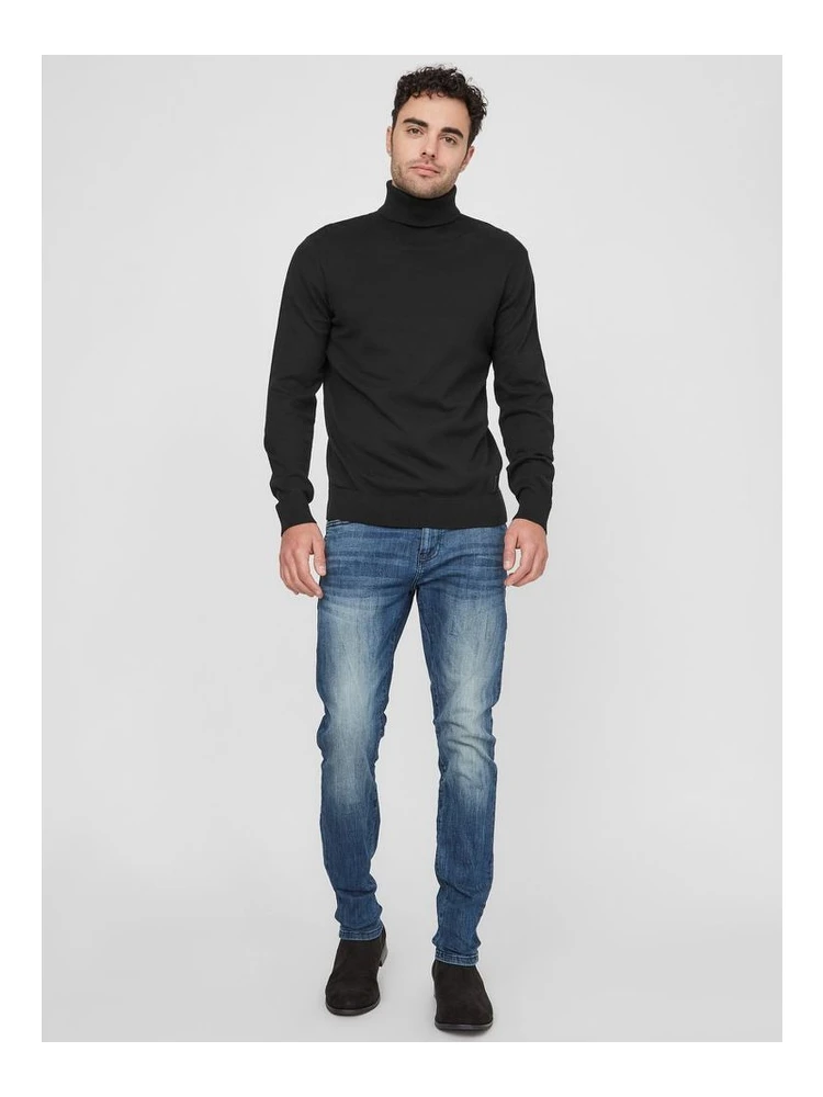 Black Cotton Turtleneck alternative