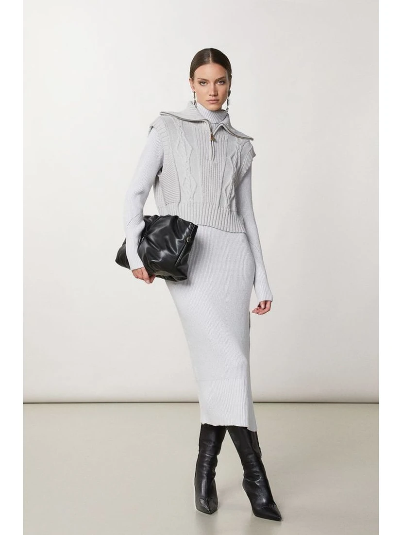 White Viscose Casual Dress