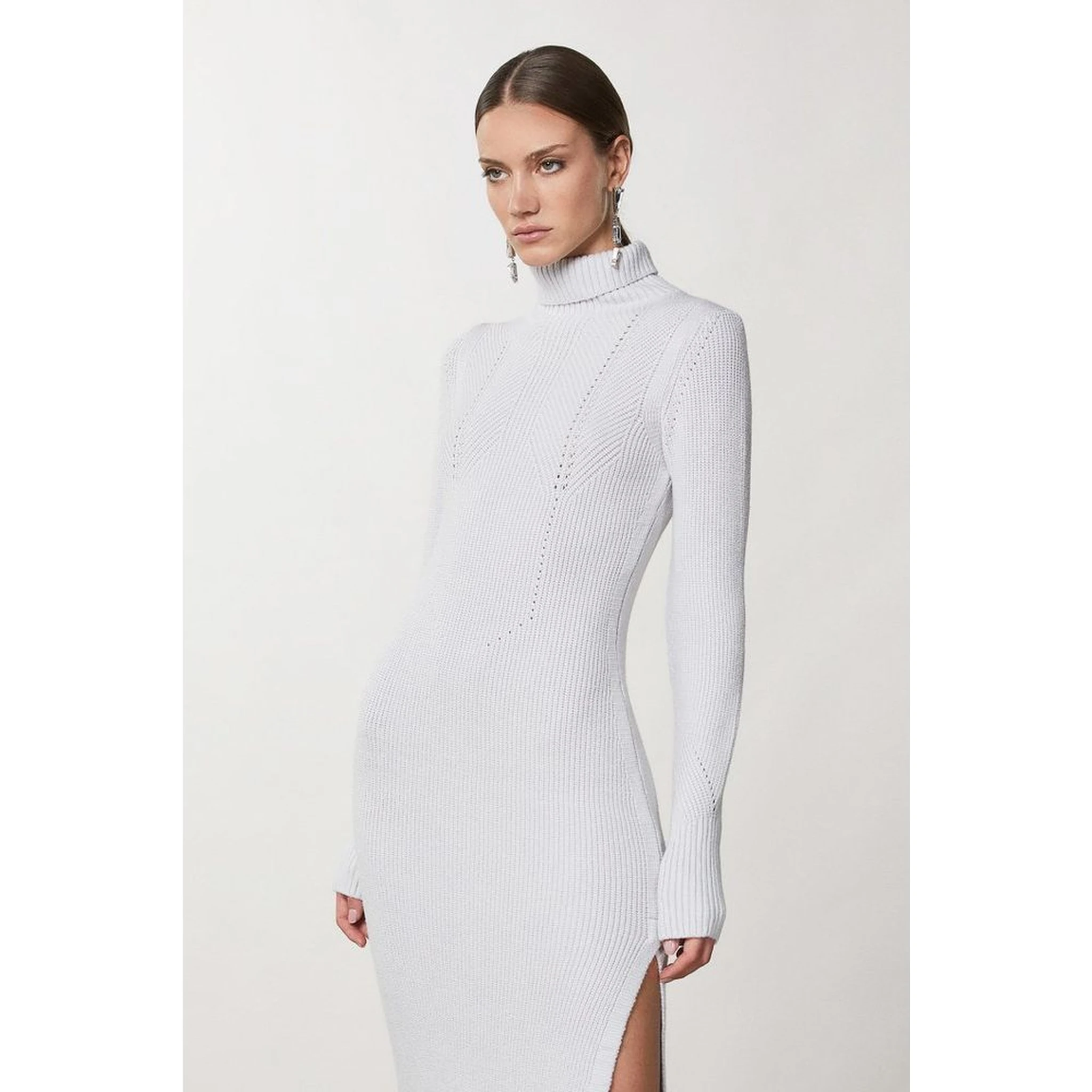 White Viscose Casual Dress