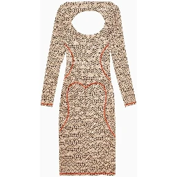 Bicolor Nylon Casual Dress