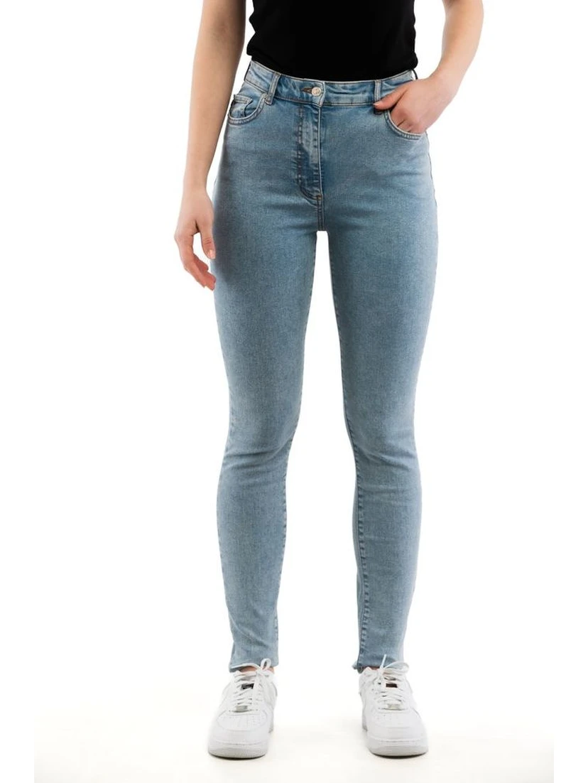 Multicolor Cotton Skinny Jeans