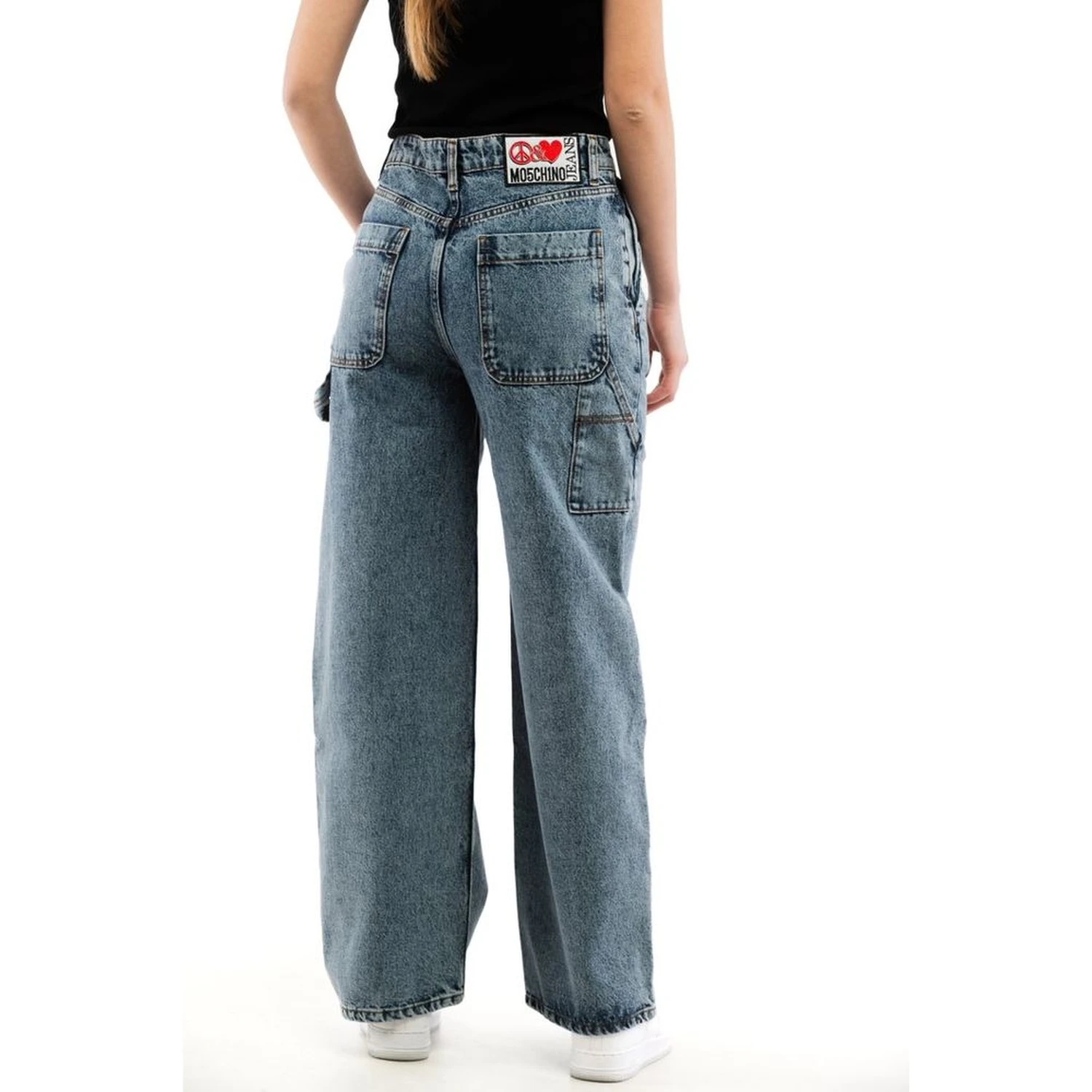 Multicolor Cotton Relaxed Fit Jeans