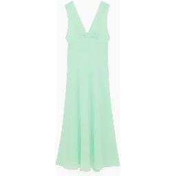 Green Polyester Casual Dress