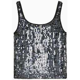 Gold Nylon Tank Tops