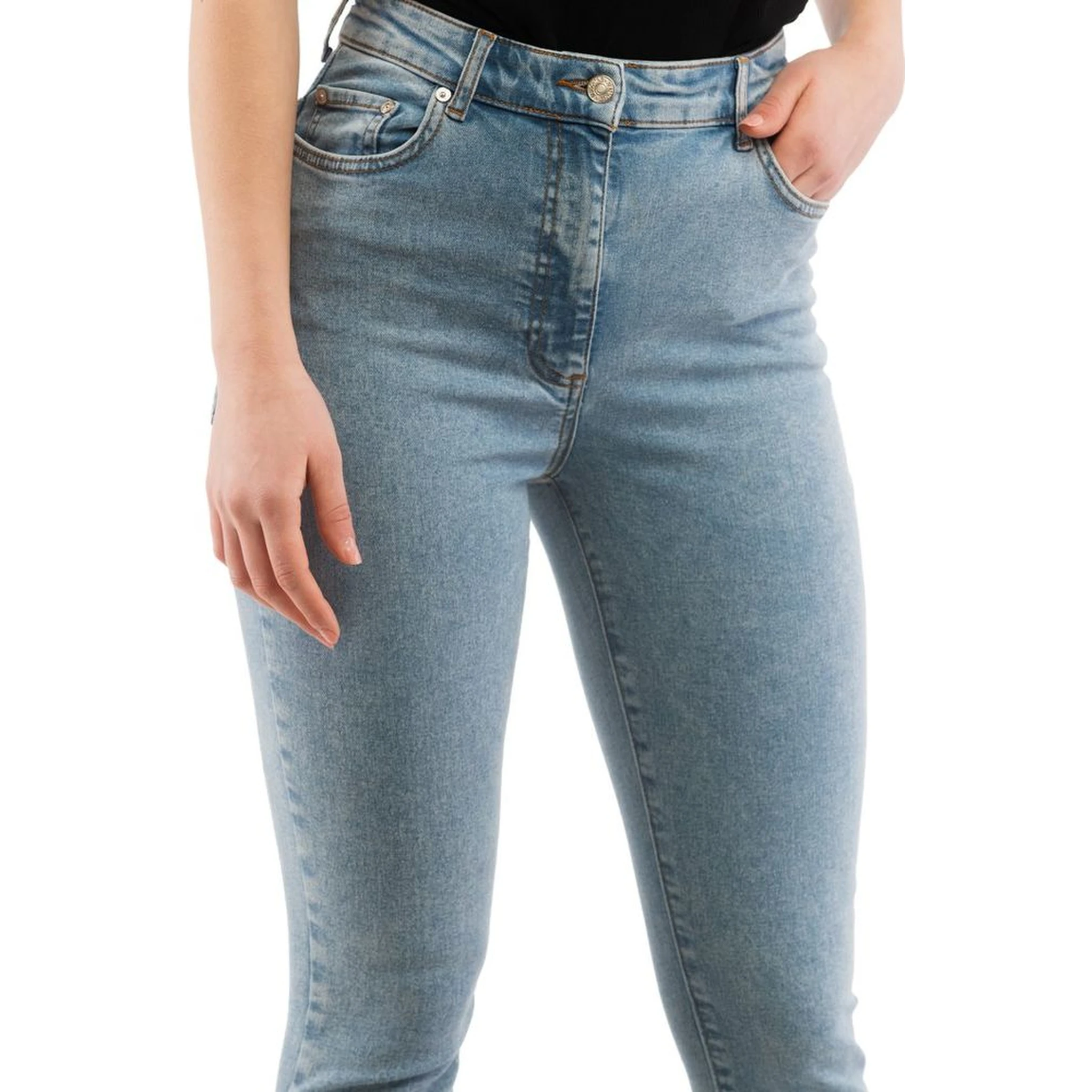 Multicolor Cotton Skinny Jeans