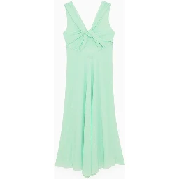 Green Polyester Casual Dress