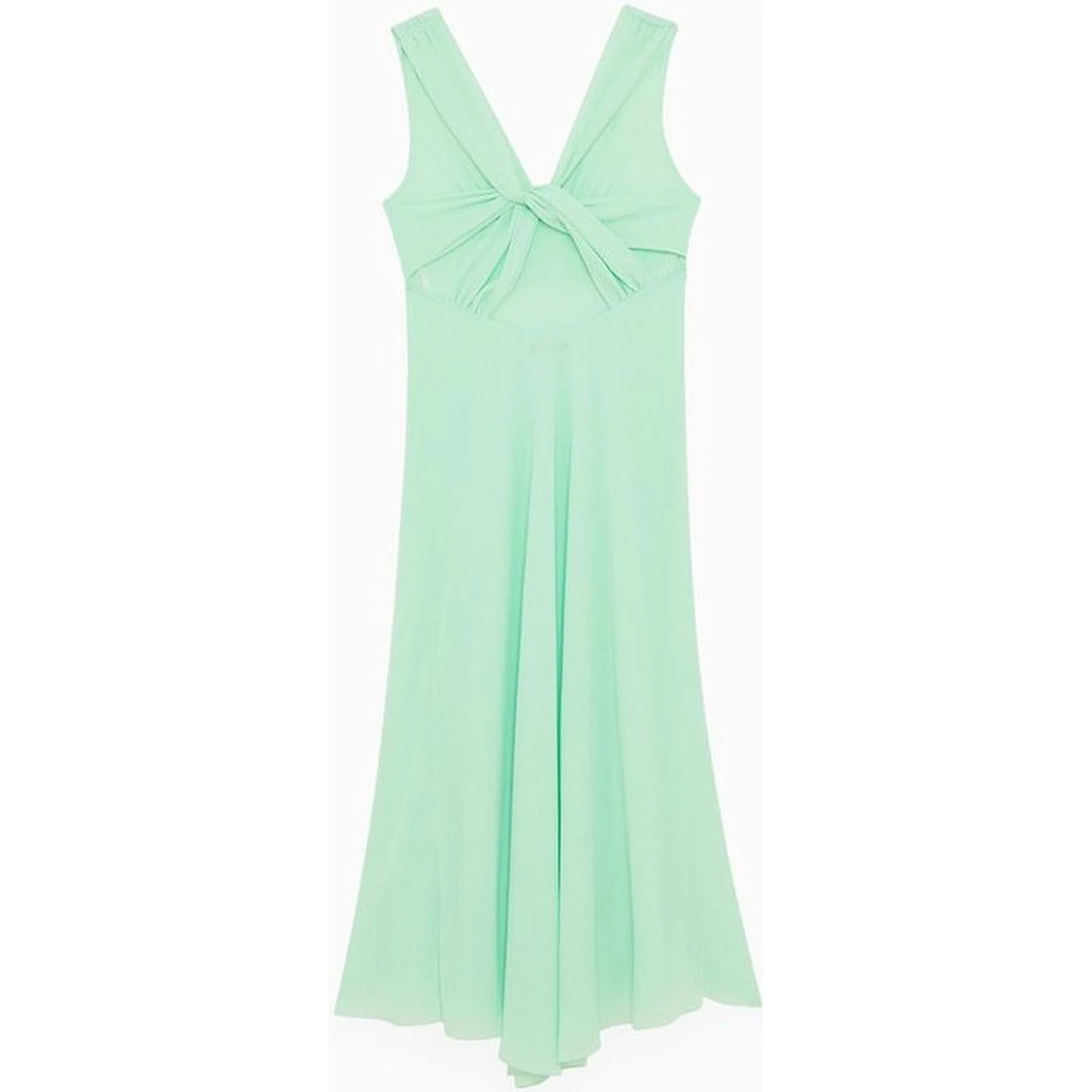 Green Polyester Casual Dress