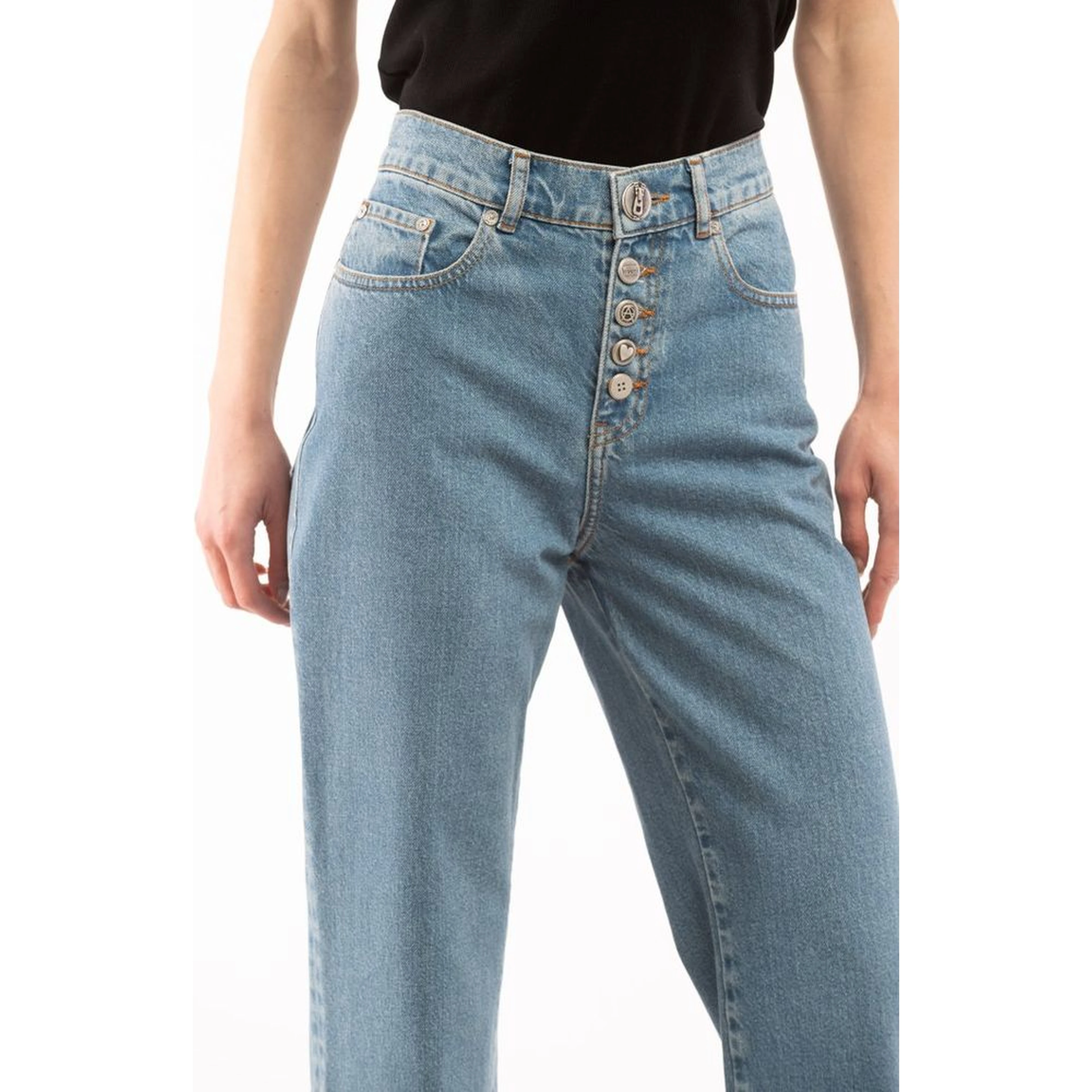 Multicolor Cotton Jeans Denim