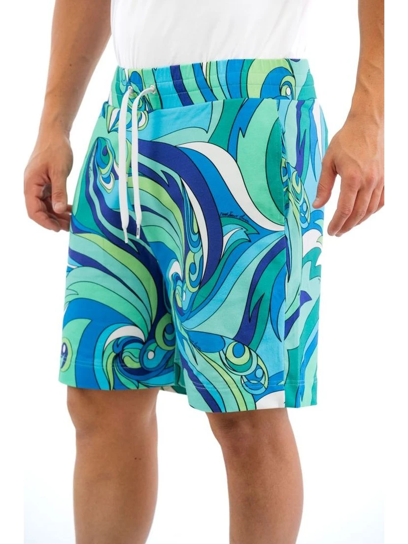 Multicolor Cotton Bermuda Shorts