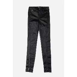 Black Cotton Skinny Jeans
